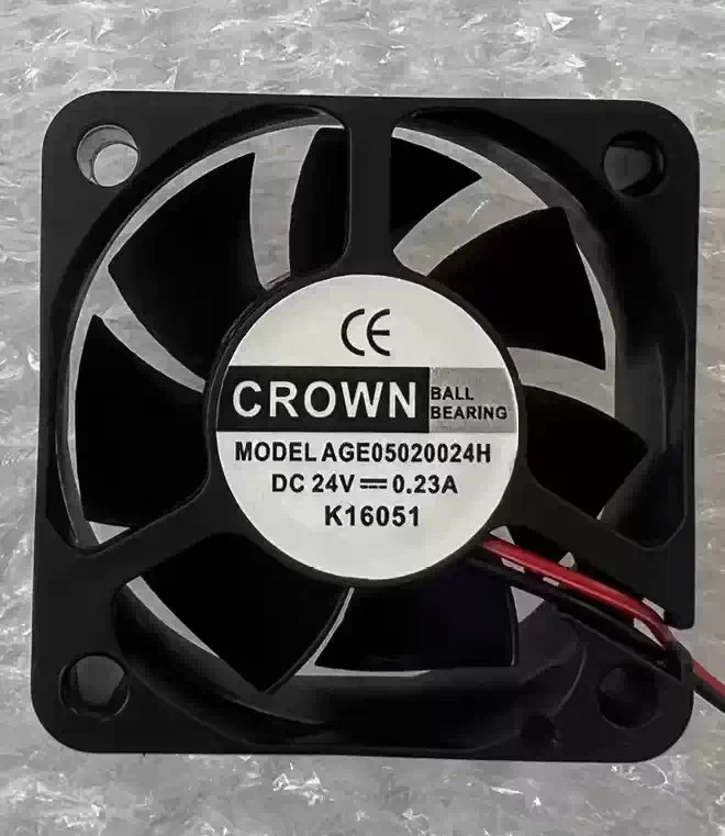 CROWN AGE05020B24H 5020 DC24V 0.23A 5CM 2-Wire inverter cooling fan